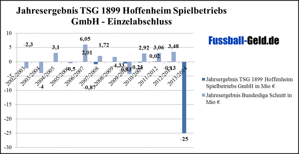 Jahresergebnis TSG 1899 Hoffenheim